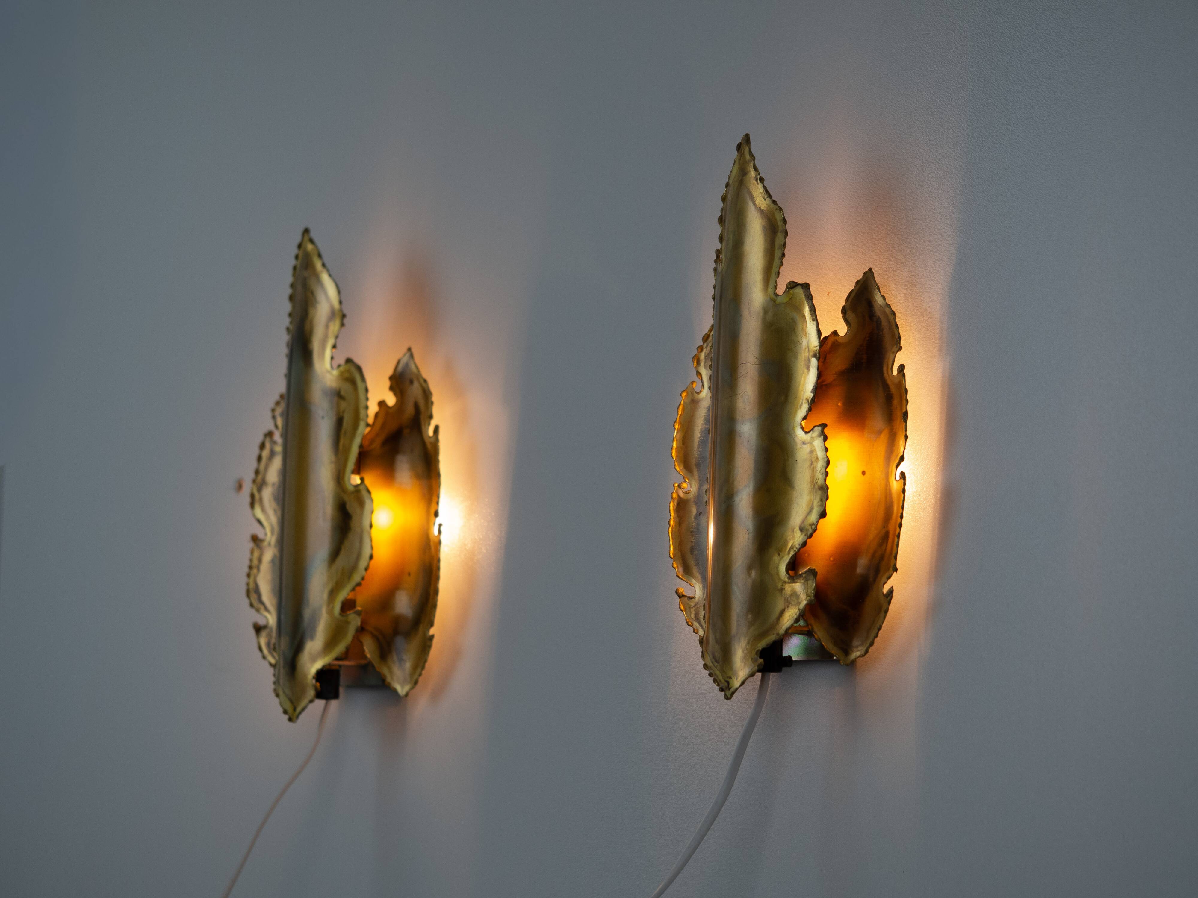 Pair of 2 vintage Holm Sorensen wall sconces from the 1960s.