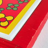 Vintage Red Plate Mat