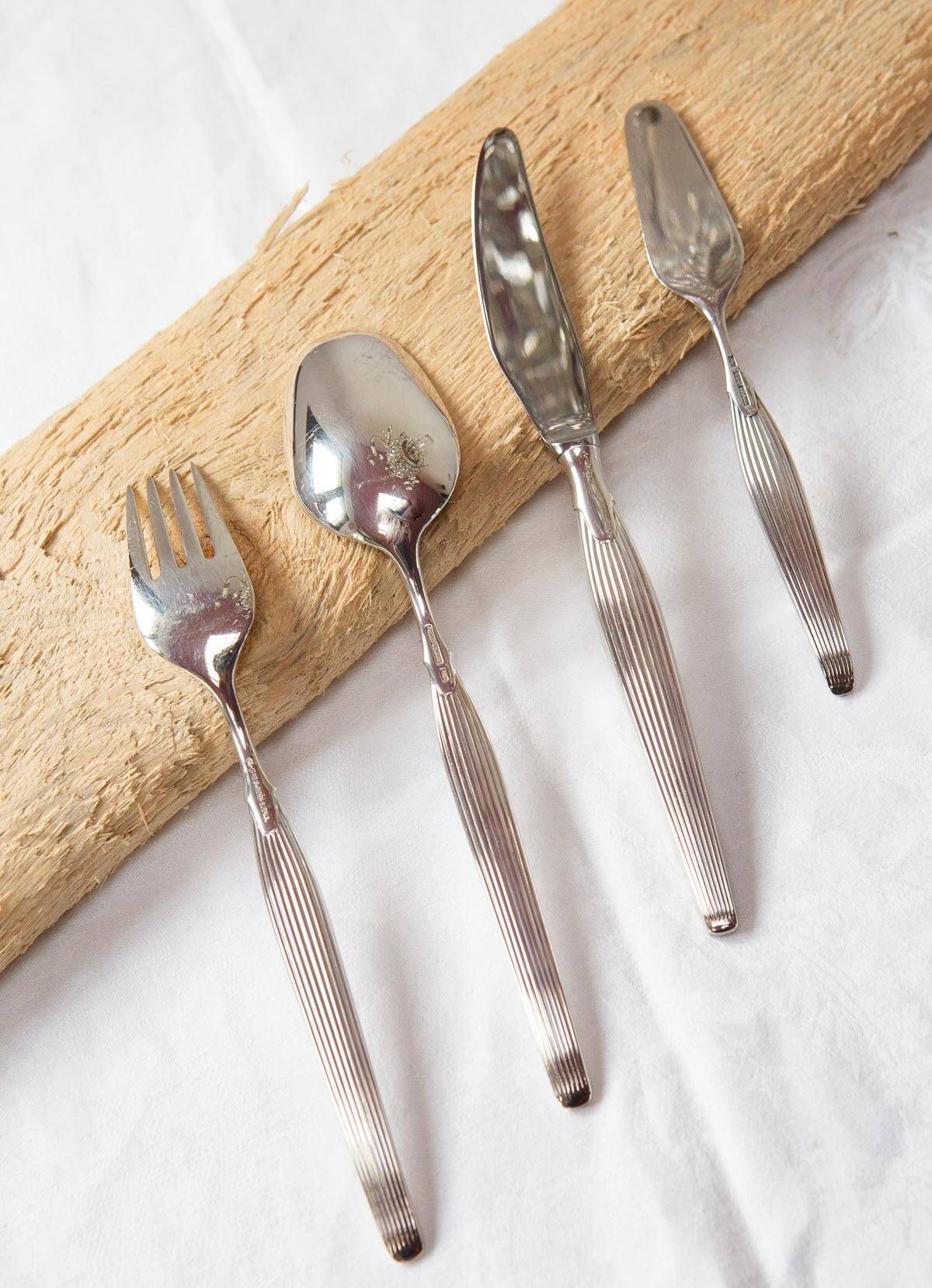 Frigast gab swedish/danish dessert cutlery set 1960s for 10 (32 pieces)