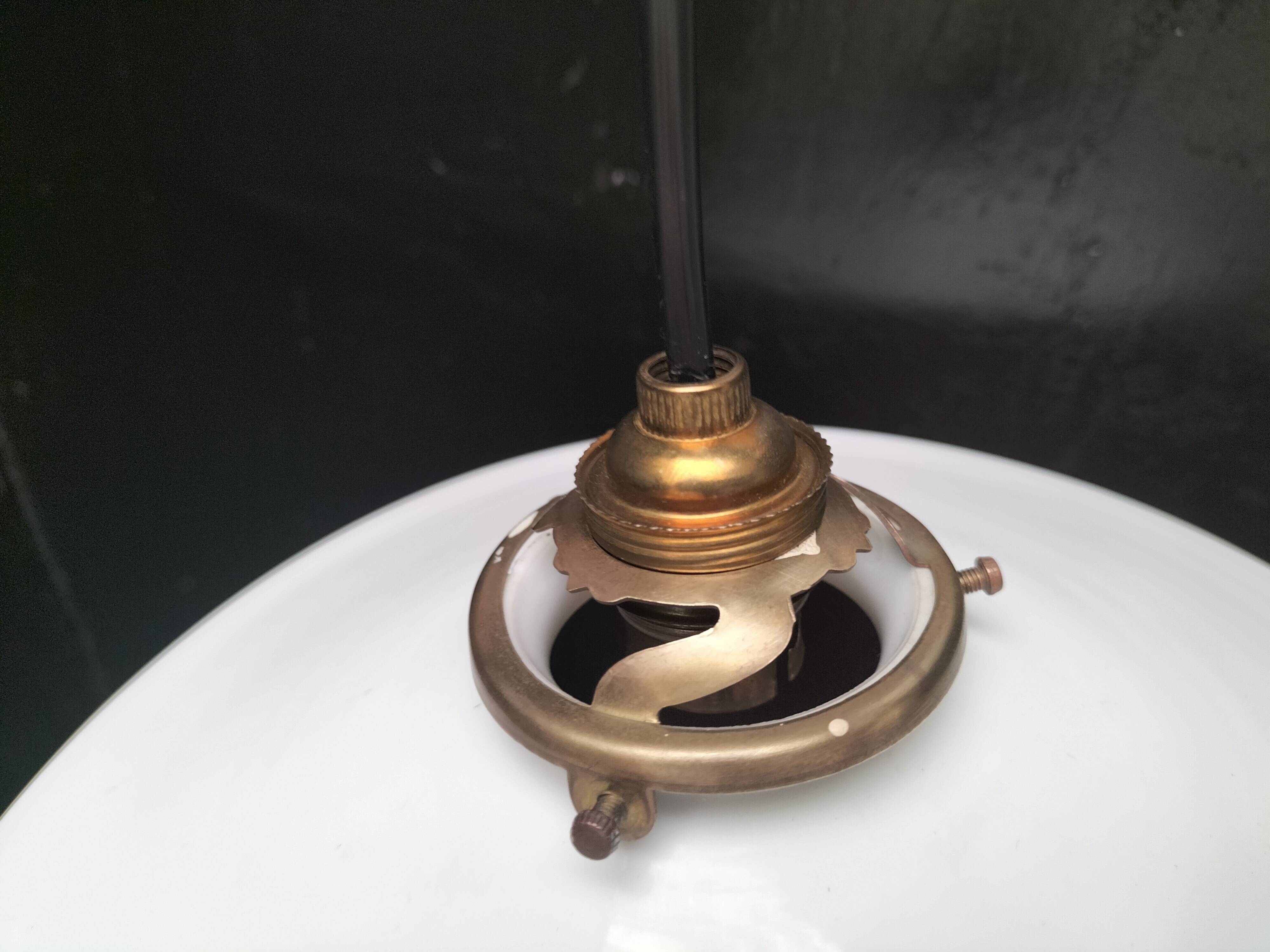 Opaline pendant lights