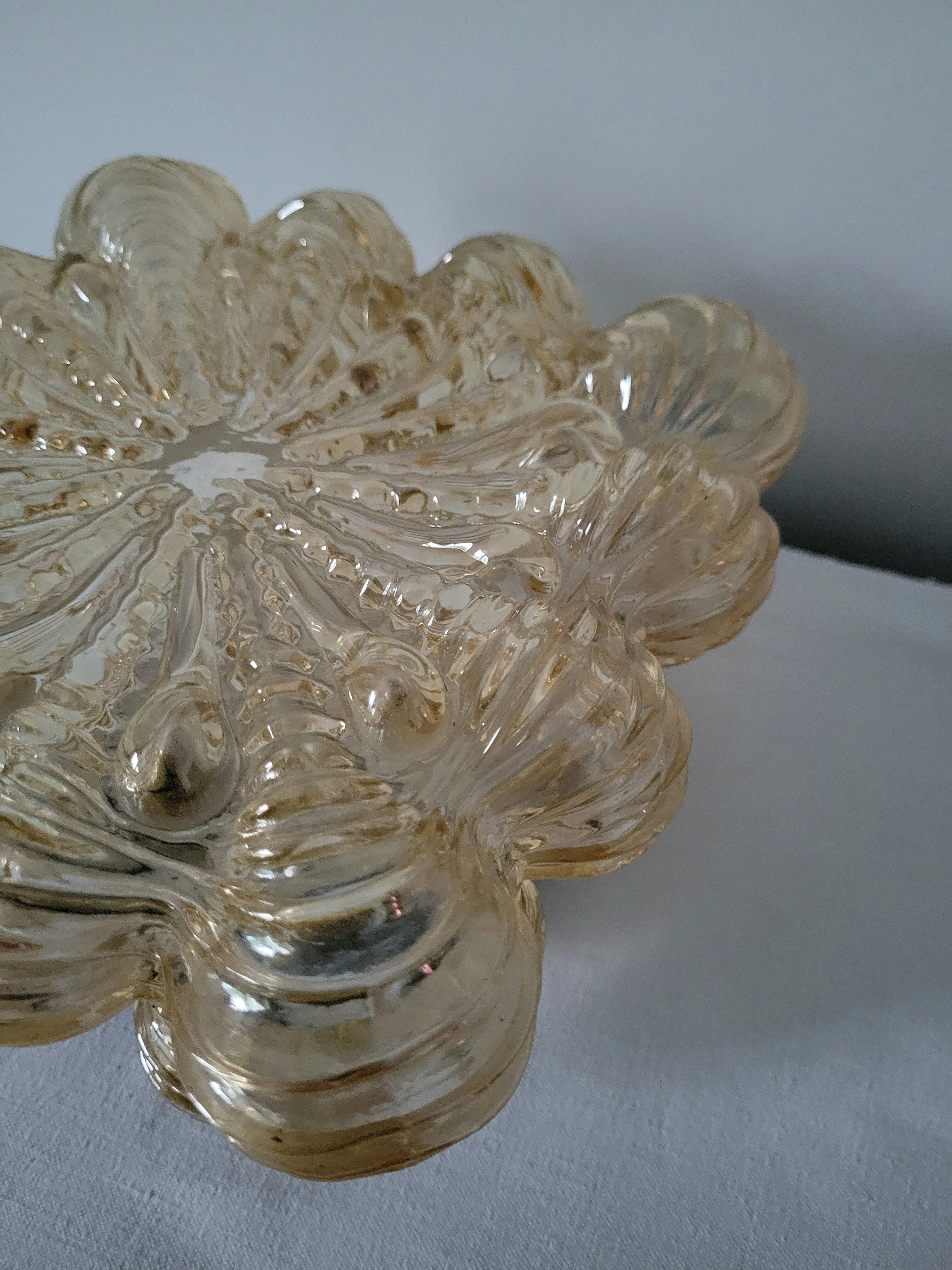 Limburg amber glass ceiling lamp