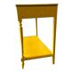 Table d'appoint/console vintage en bois jaune soleil