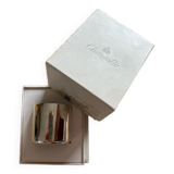 Orly egg cup in silver metal from the christofle brand