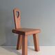 Low stool with backrest Belgium 1970s