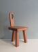 Low stool with backrest Belgium 1970s