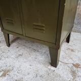 Industrial locker army green wardrobe