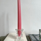 Glass candle holder