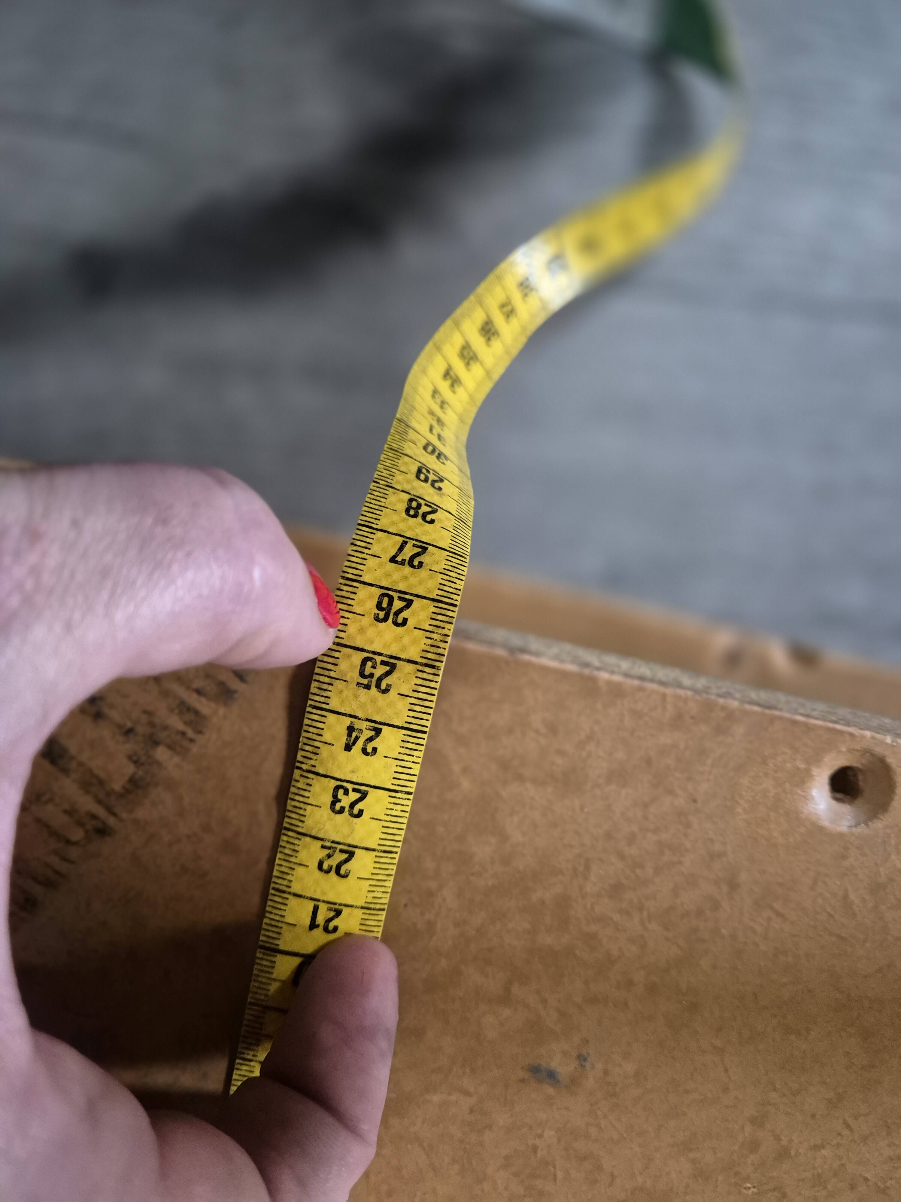 bedside or side table, vintage half circle 3 feet white trays made in England