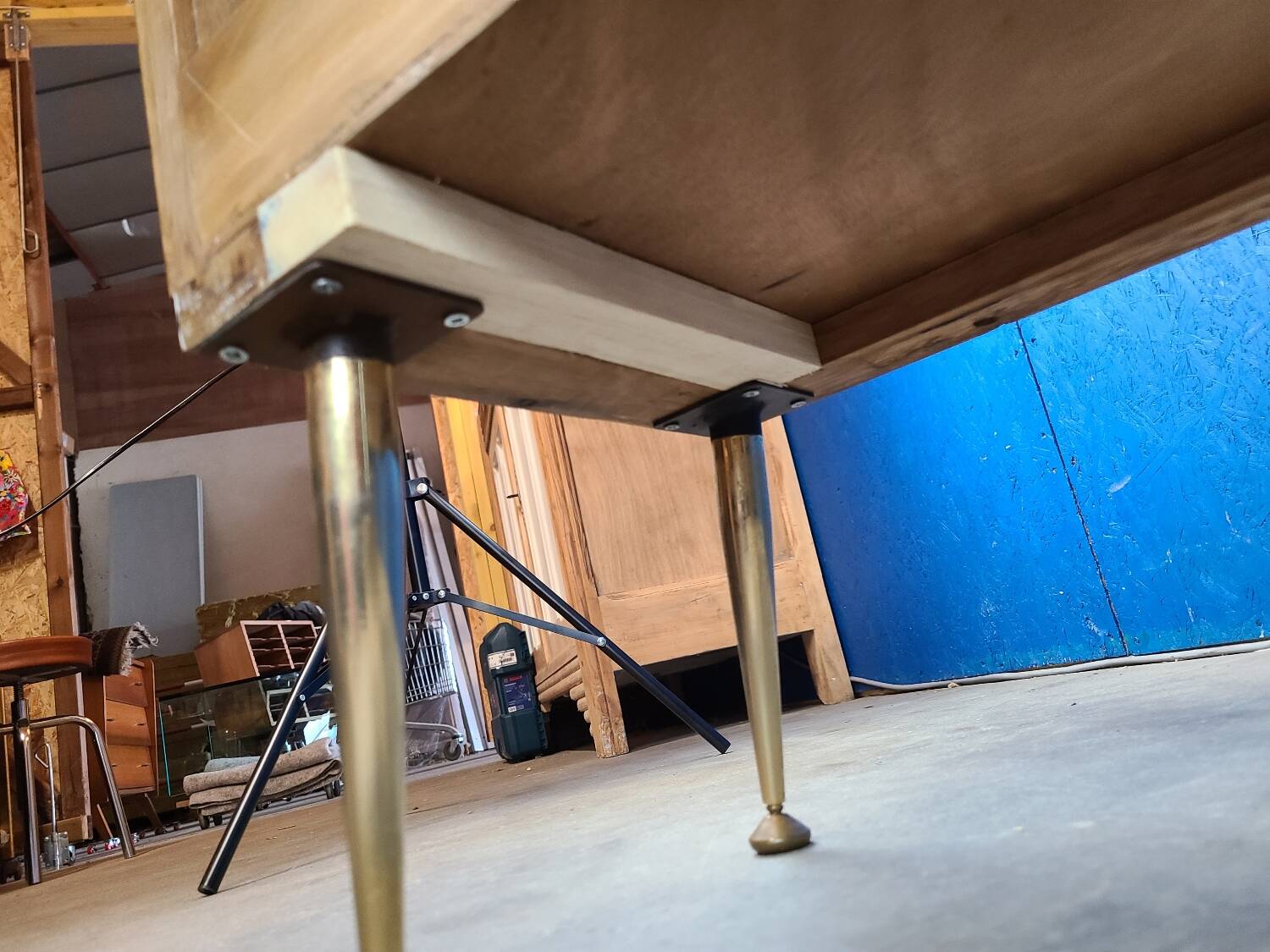 End table, vintage art deco bedside