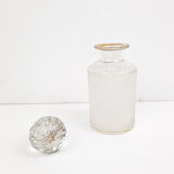 Frosted glass bottle