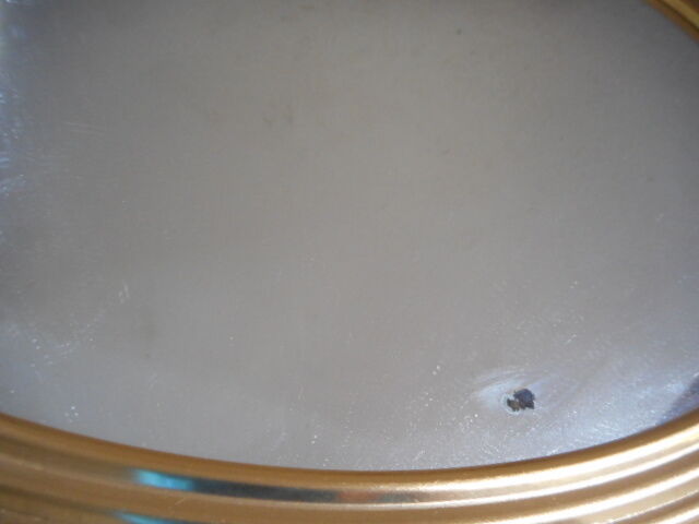 Wood and brass mirror tray 1940'