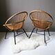 Rattan armchair