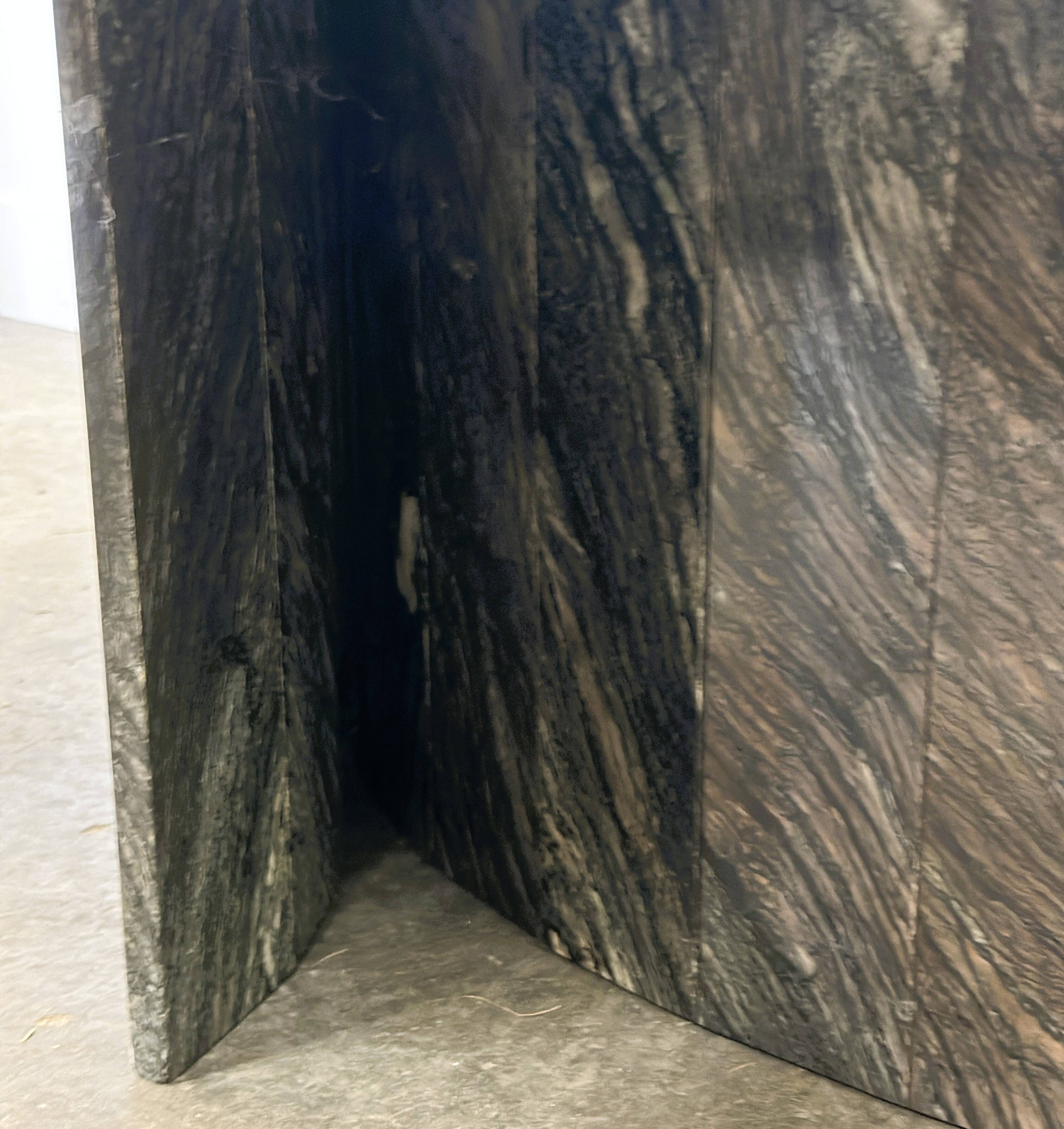 Wavy Italian Marble Coffee Table, 1970s