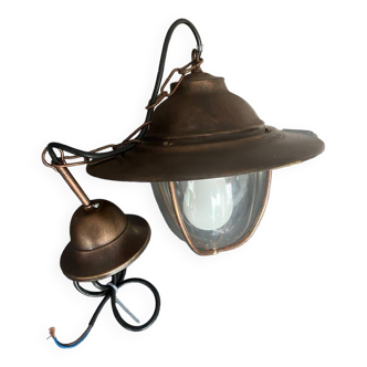 Suspension Style Lampe de Pêche en Métal - De Style Rétro Vintage Industriel