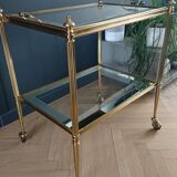 Rolling dessert with removable gold metal tray