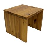 Vintage side table in Pine wood 1970s small table