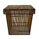 Mid Century Rohe Noordwolde rattan basket by Dirk van Sliedrecht 60's Design