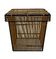 Mid Century Rohe Noordwolde rattan basket by Dirk van Sliedrecht 60's Design
