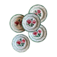Set of 5 plates flat vintage model monique de digoin sarreguemines