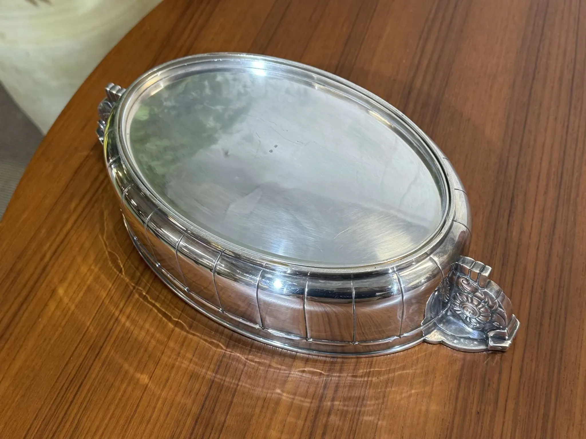 Silver-plated metal jardinière from the Art Deco period - Saglier Frères