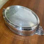 Silver-plated metal jardinière from the Art Deco period - Saglier Frères