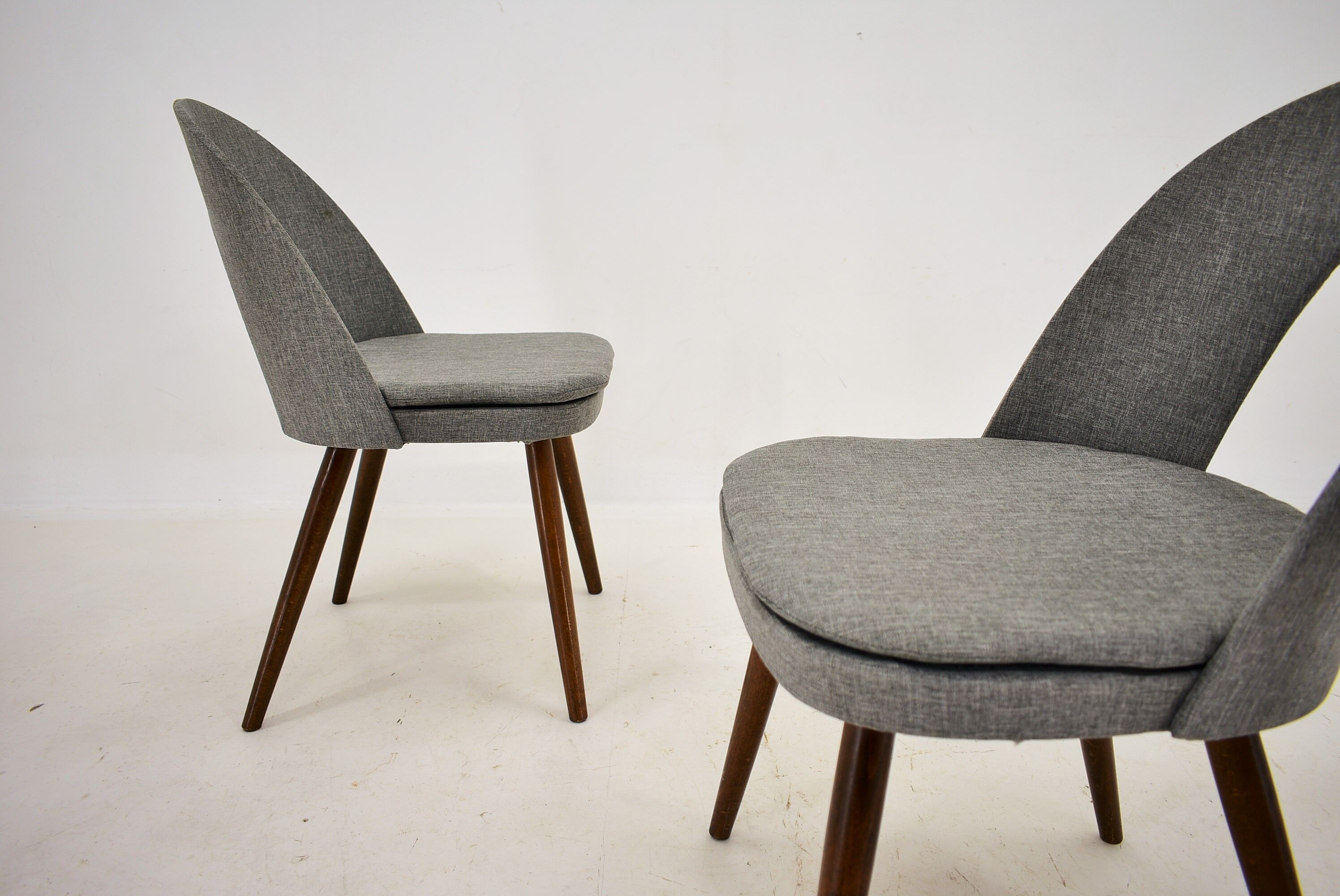 1960s Antonin Suman Set of Four Dining Chairs, Czechoslovakia