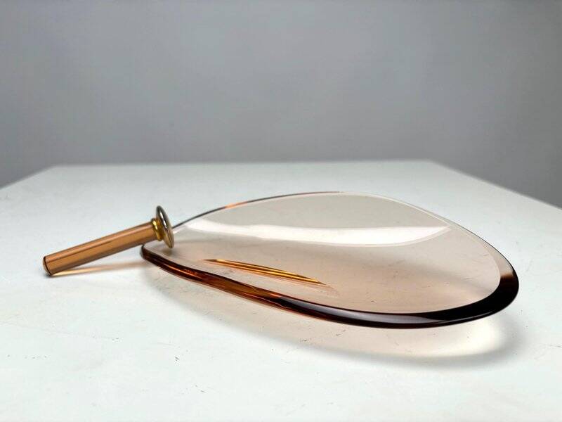 Mid-Century Cut Glass Ashtray attributed to Max Ingrand for Fontana Arte, Italy, 1950s