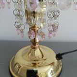 Table lamp with glass pendants