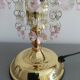 Table lamp with glass pendants