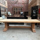 Very large solid oak farmhouse table
