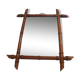vintage bamboo-style wood mirror