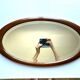 Antique boat mirror in mahogany