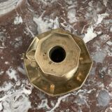 Vintage, hand candle holder, cellar rat, brass, gold, gold, handle, 50s, decoration, shabby chic