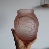 Art Deco vase by Souchon Neuvesel with a fish design.