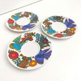 Three plates Acapulco Villeroy - Boch 70s