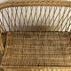 Vintage rattan chest bench