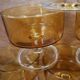 Lot 6 coupes champagne ambrés  Luminarc 70's