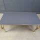 Vintage brass swan coffee table, 1970s