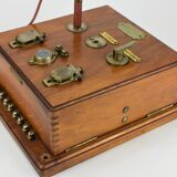 Wooden telephone communication block