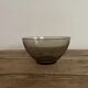 Vintage Arcoroc smoked glass bowl