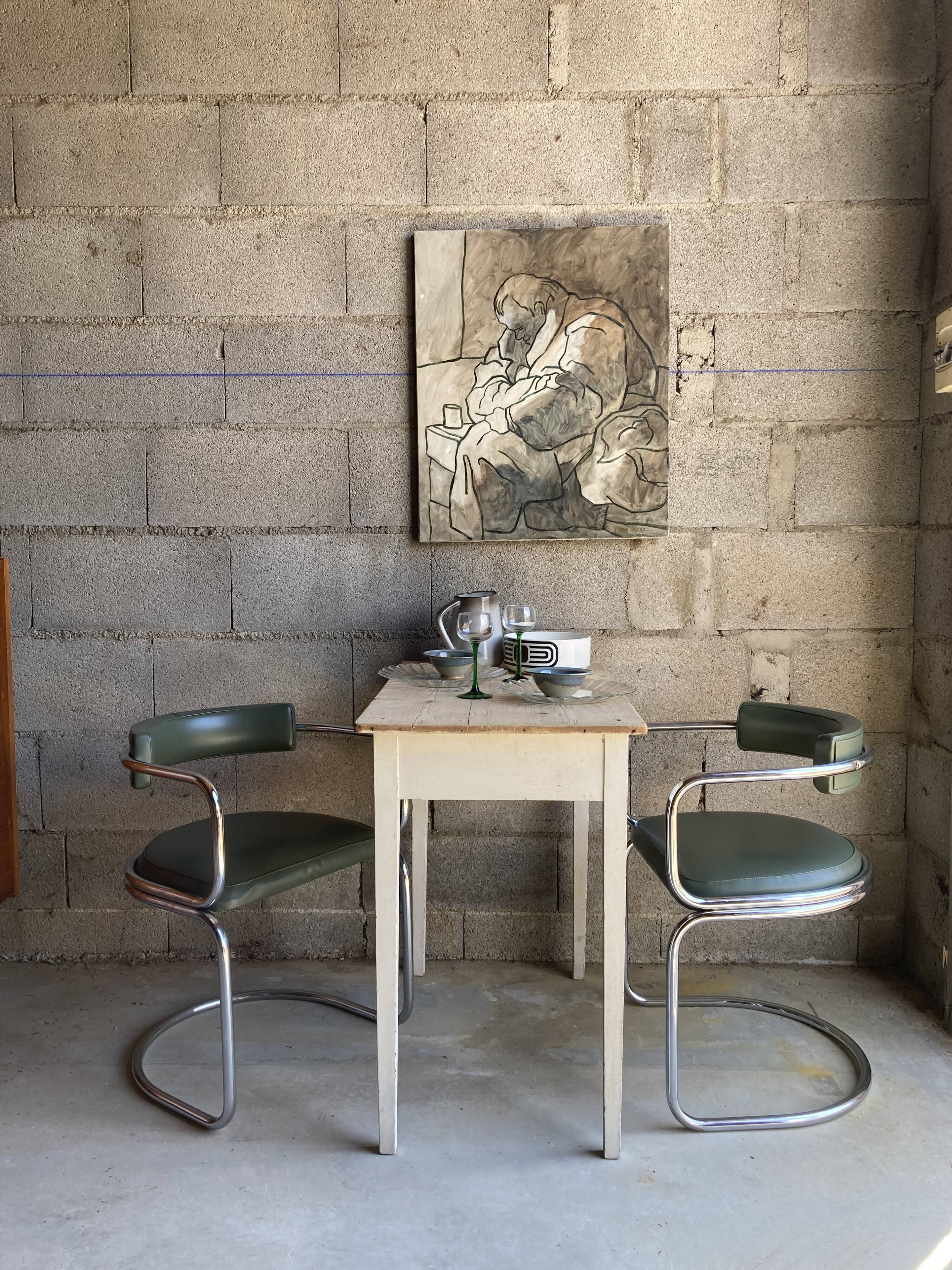 Fauteuils tubulaire vintage