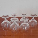 Crystal cognac glasses