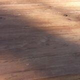 Brutalist farmhouse table Antique wooden workshop table 200cm