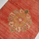 Red & Cream Classic Turkish Runner Rug, 75x296Cm