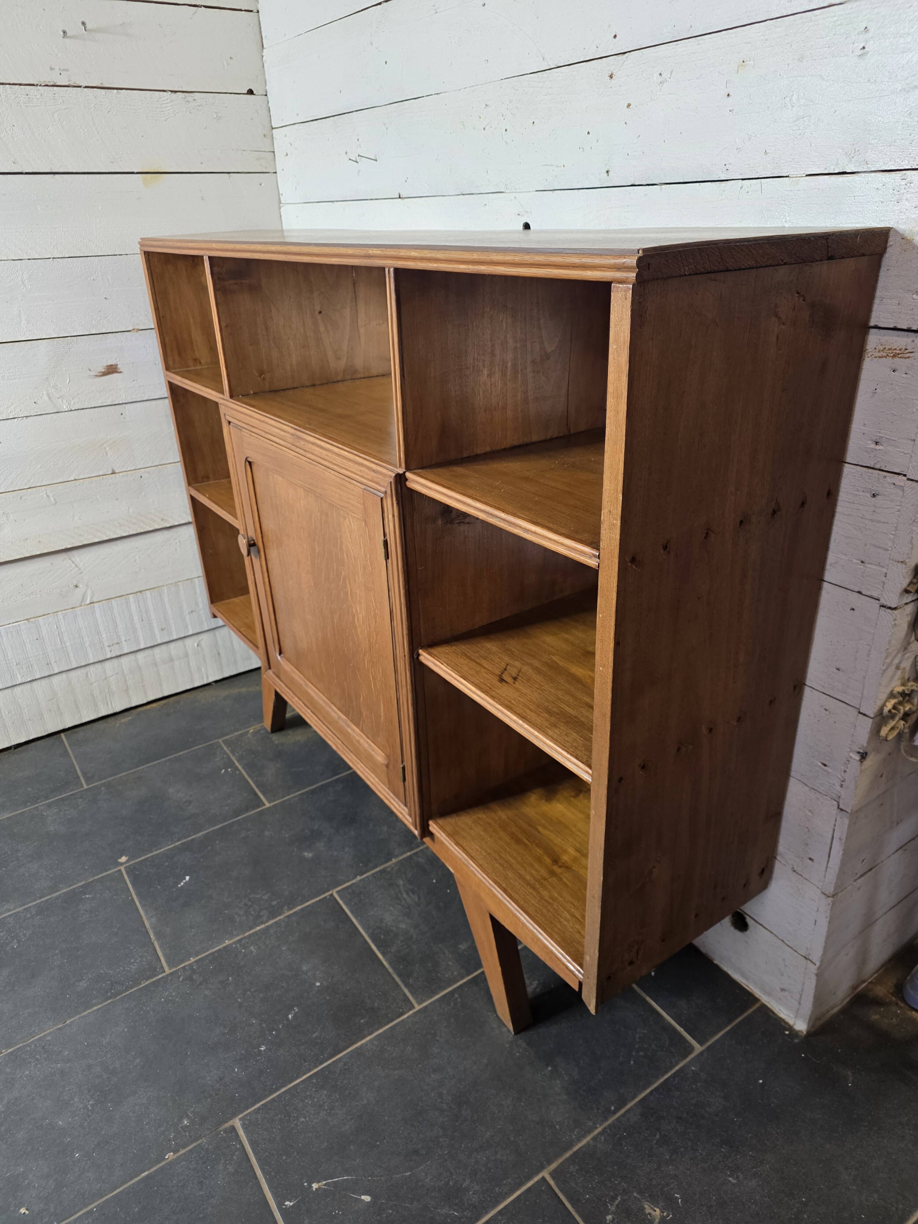 Vintage 60s bookcase sideboard