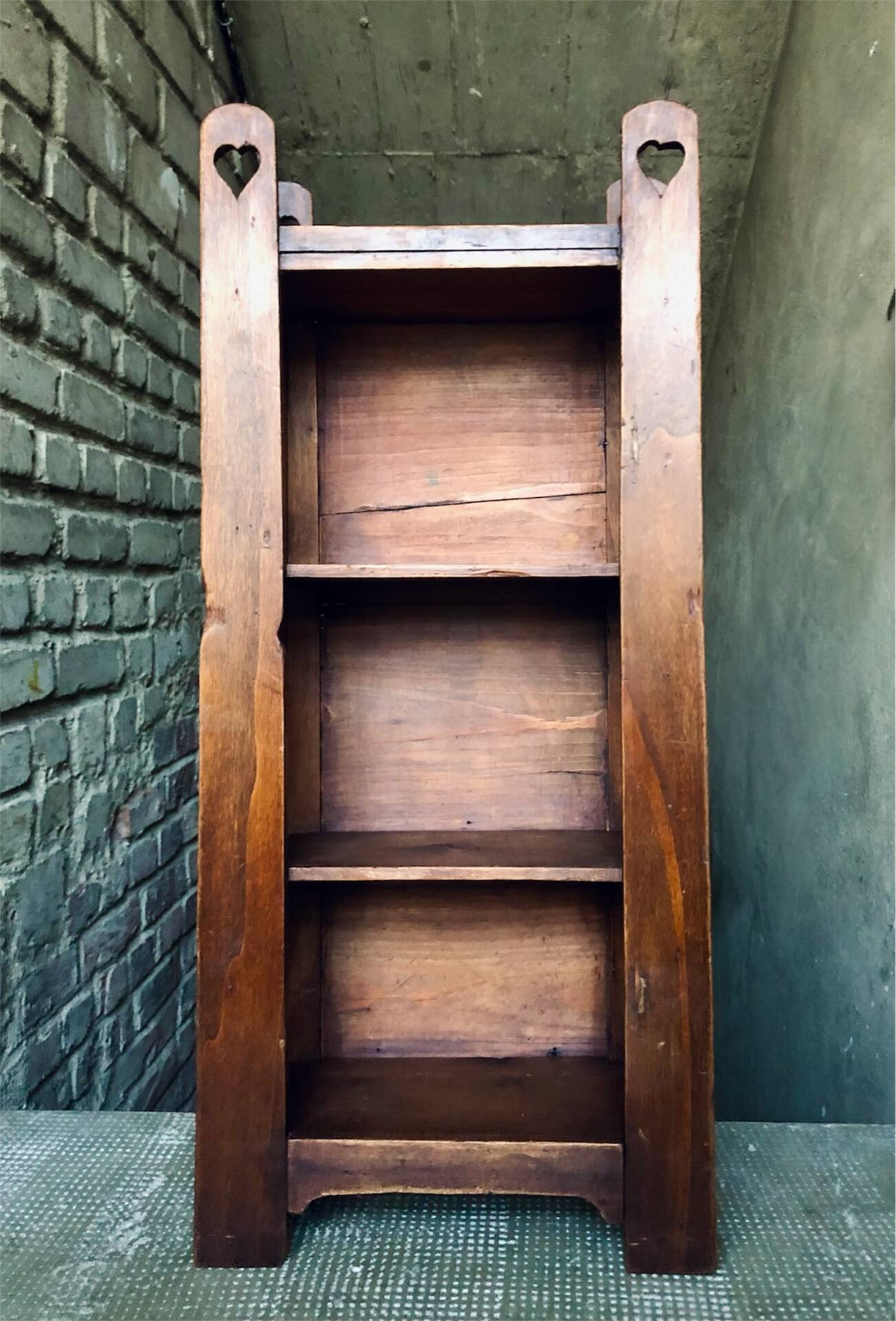 Petite Étagère Bibliothèque ancienne / Art Populaire