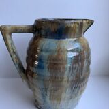 Ceramic pitcher / glazed stoneware 70s