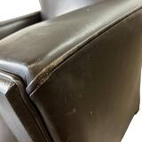 Vintage Art Deco leather armchair / single armchair / chair
