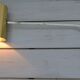 Lampe applique tuyau rotule vintage 1950 laiton