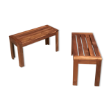 Pair of teak benches